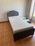 Cama de solteiro tecido