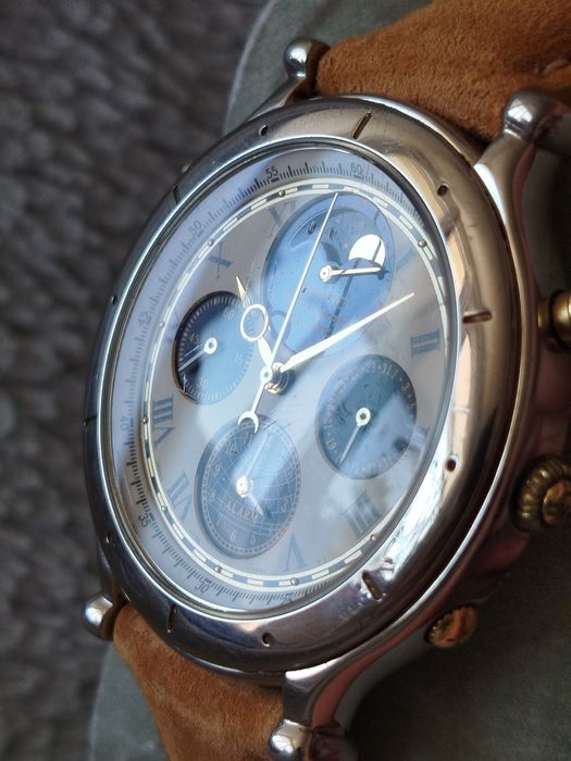 Zegarek Seiko Age of Discovery Quartz Chronograph Moonphase silver