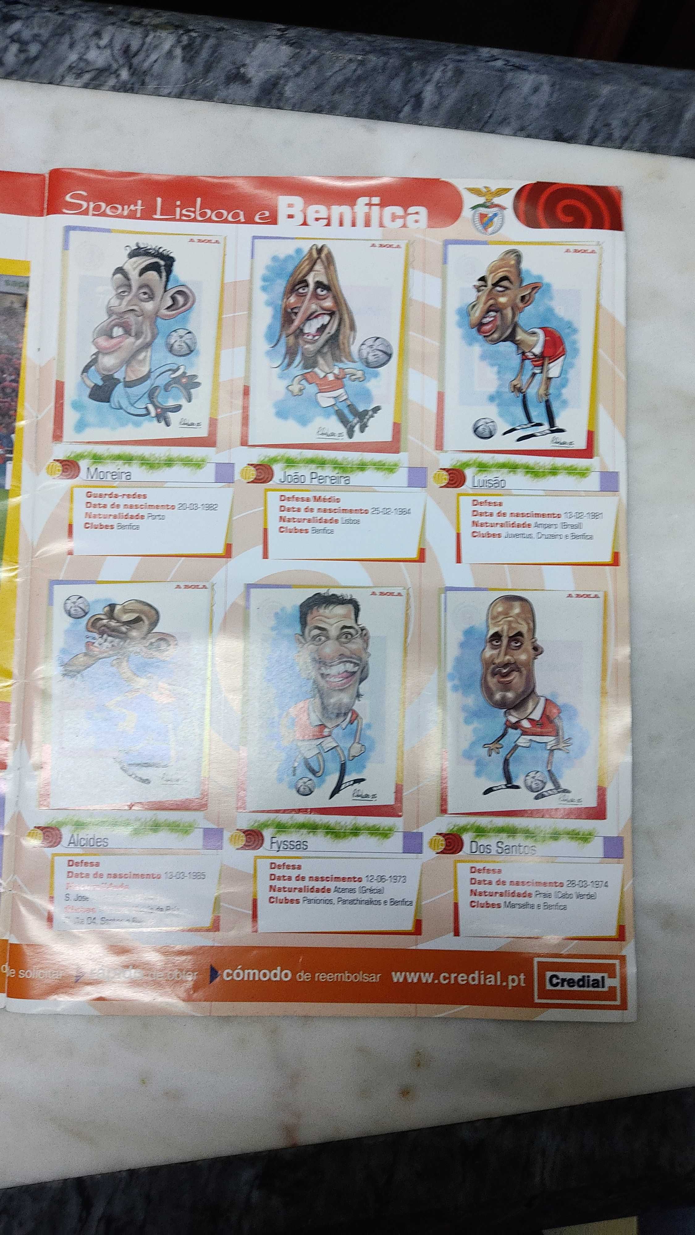 Caderneta Cromos A Bola 2005