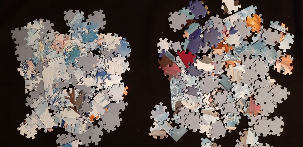 HIT  Puzzle FROZEN firmy Trefl 2× 119 szt stan idealny!!!