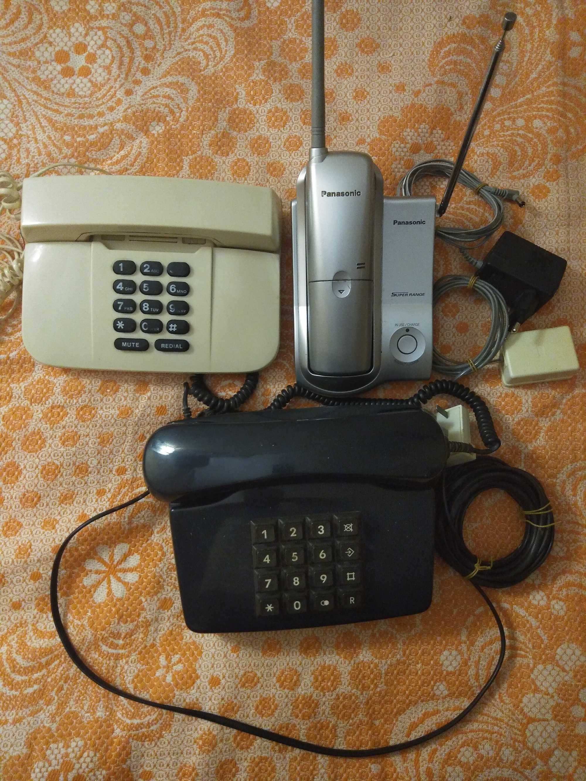 Радиотелефон PANASONIC KX-TC2106UA + 2 стационарных телефона