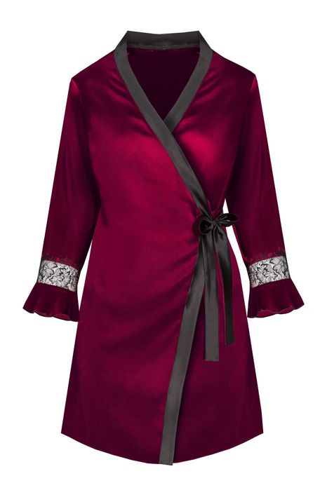 Szlafrok Sussean Cllaret Collection Burgundy LiviaCorsetti