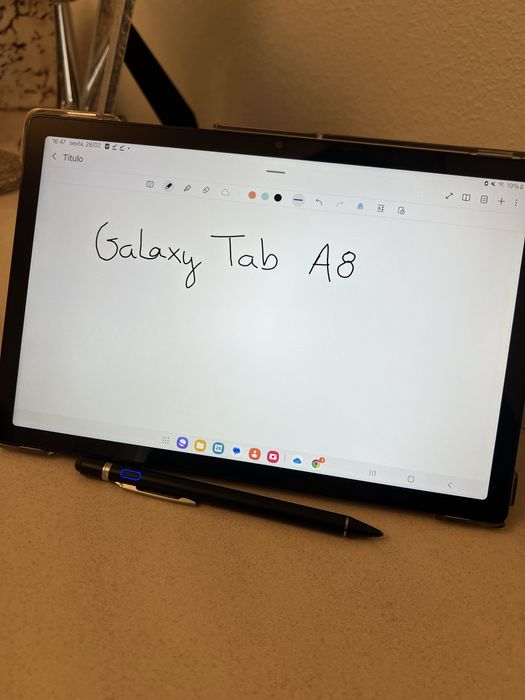 Galaxy Tab A8 SM-X200 64GB/4GB RAM + capa e caneta tátil Hama