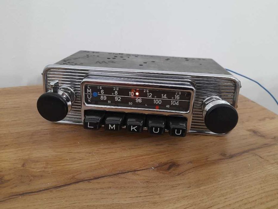 Zabytkowe radio BLAUPUNKT LMKU z lat 60 Chrom !! Mercedes Porsche VW