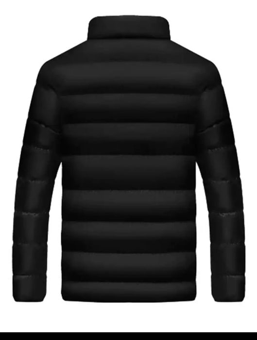 Чоловіча зимова куртка зі стійкою та повною блискавкою