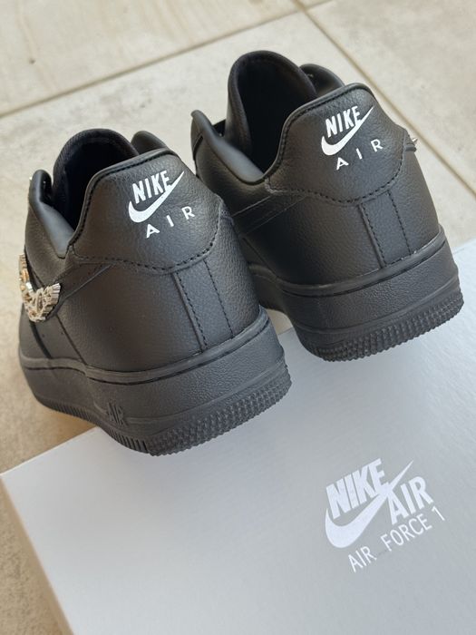 Nike Air Force 1 Low BLACK ‘Molten Metal Swoosh ‘