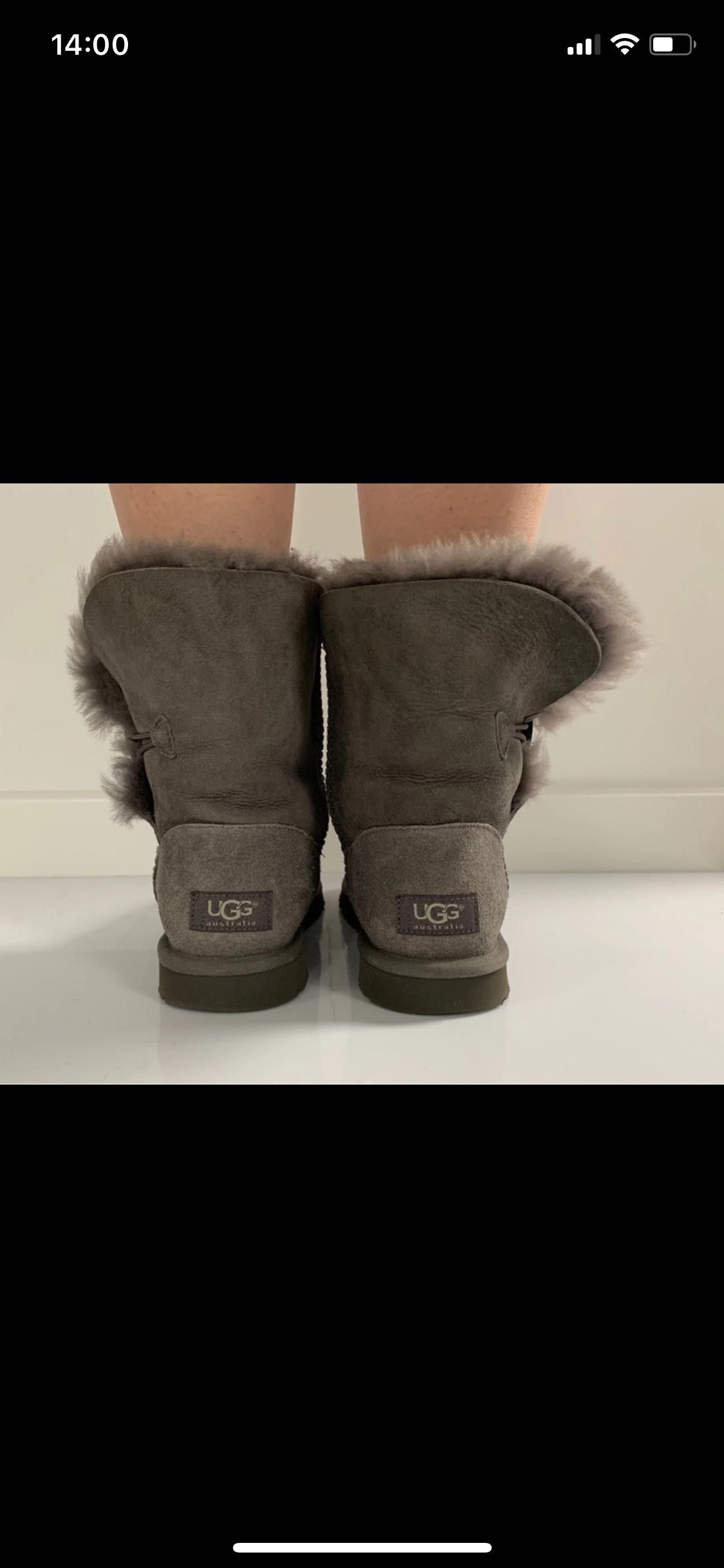 UGG szare oryginalne buty zimowe rozmiar 37