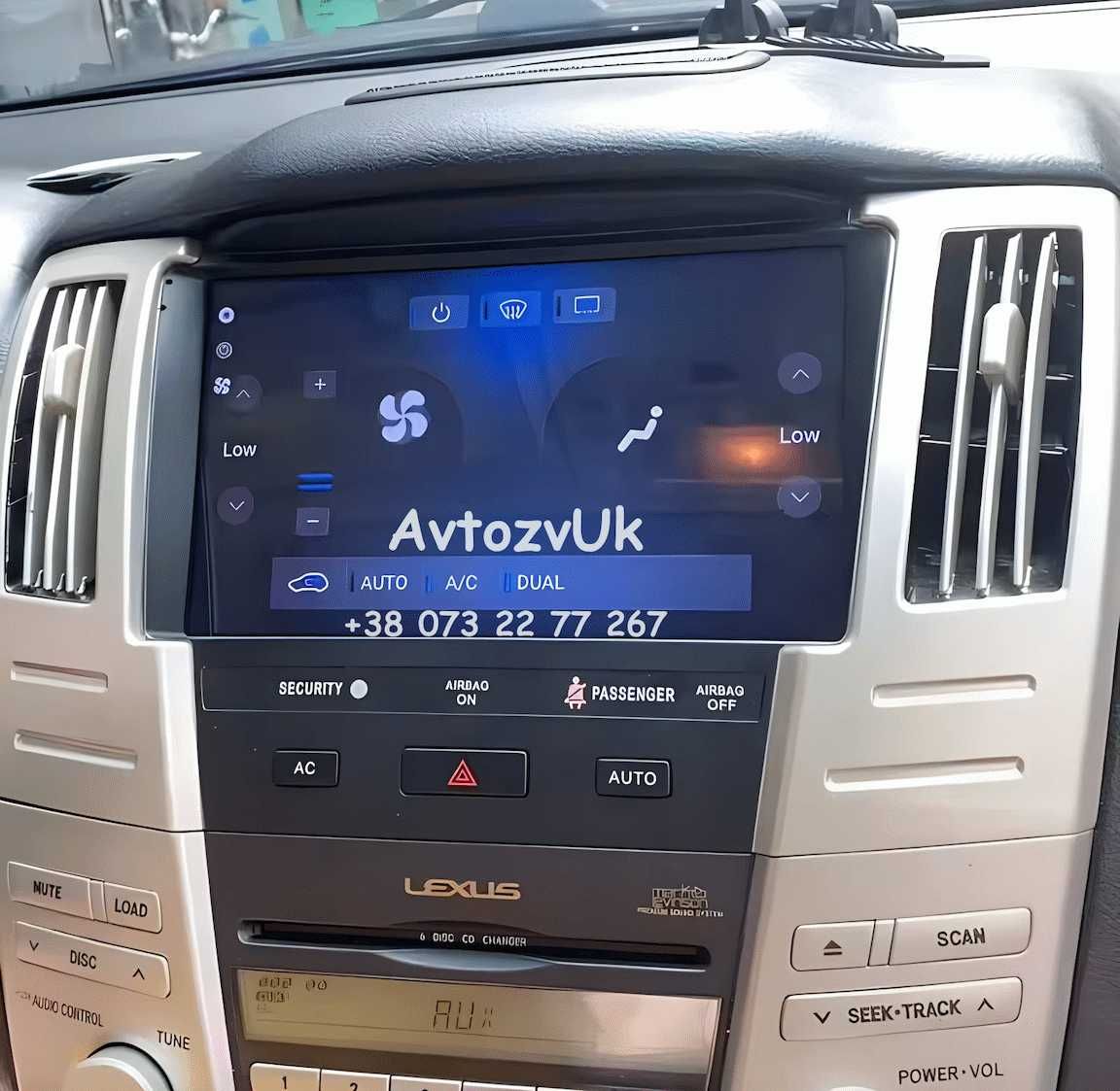 Магнитола LEXUS RX300 RX330 RX350 RX400H Лексус GPS CarPlay Android 14