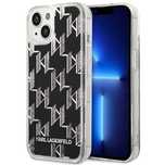Etui Karl Lagerfeld Liquid Glitter Monogram Na Iphone 14 Plus - Czarne