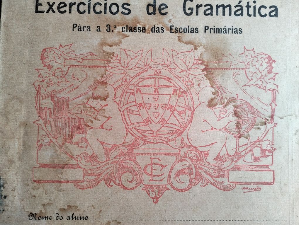 Antigo livro de Exercícios de Gramática anos 60