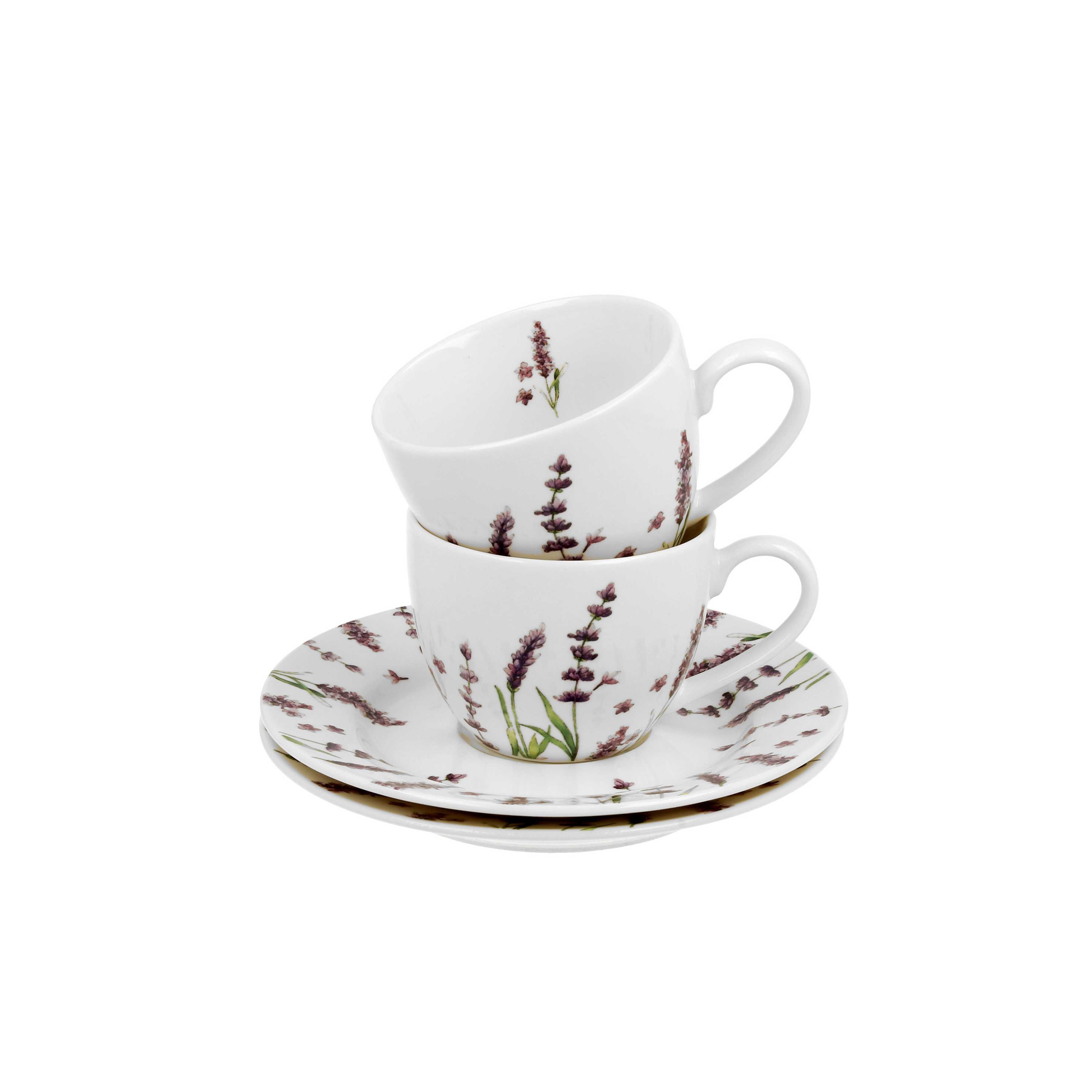 Filiżanki espresso porcelana lavender lawenda 90 ml 2 szt.