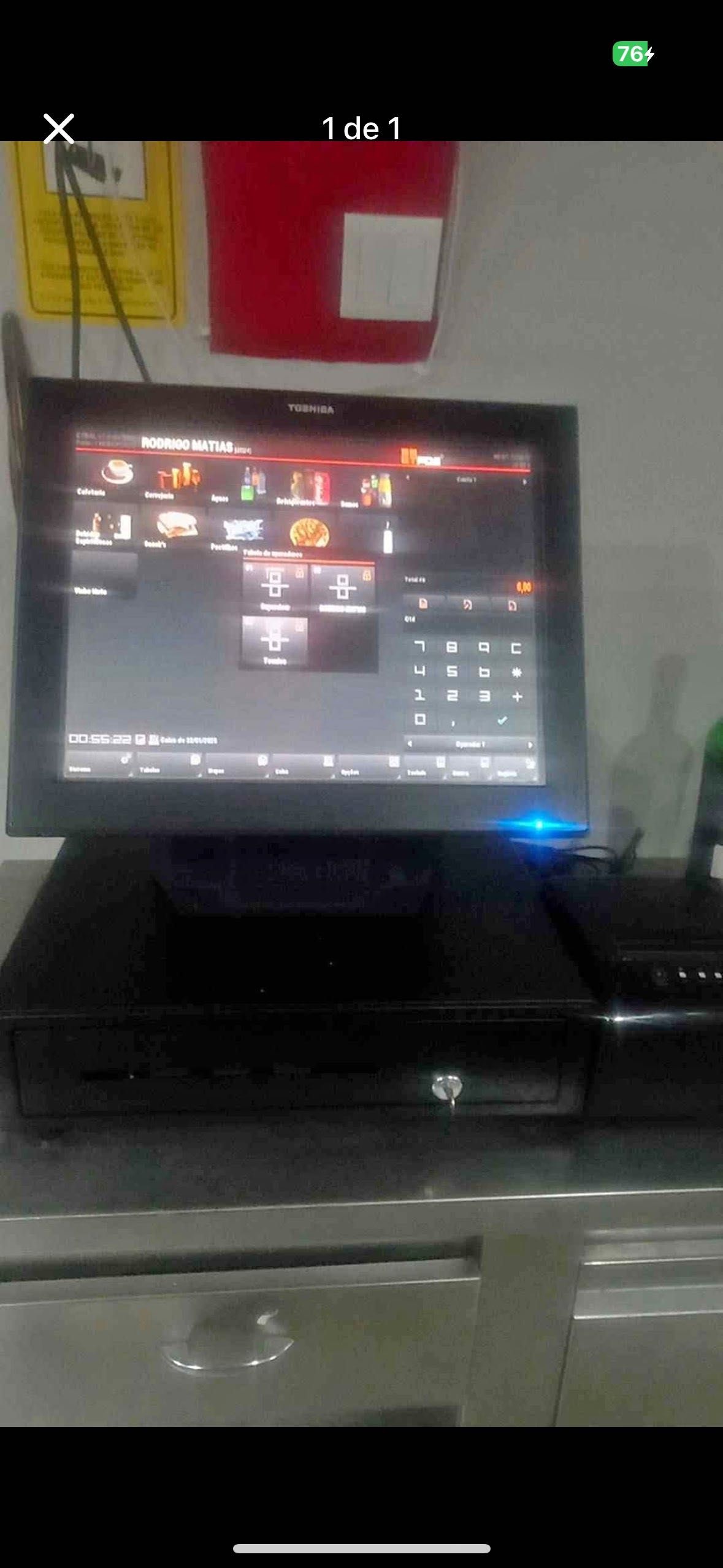 Computador impressora gaveta