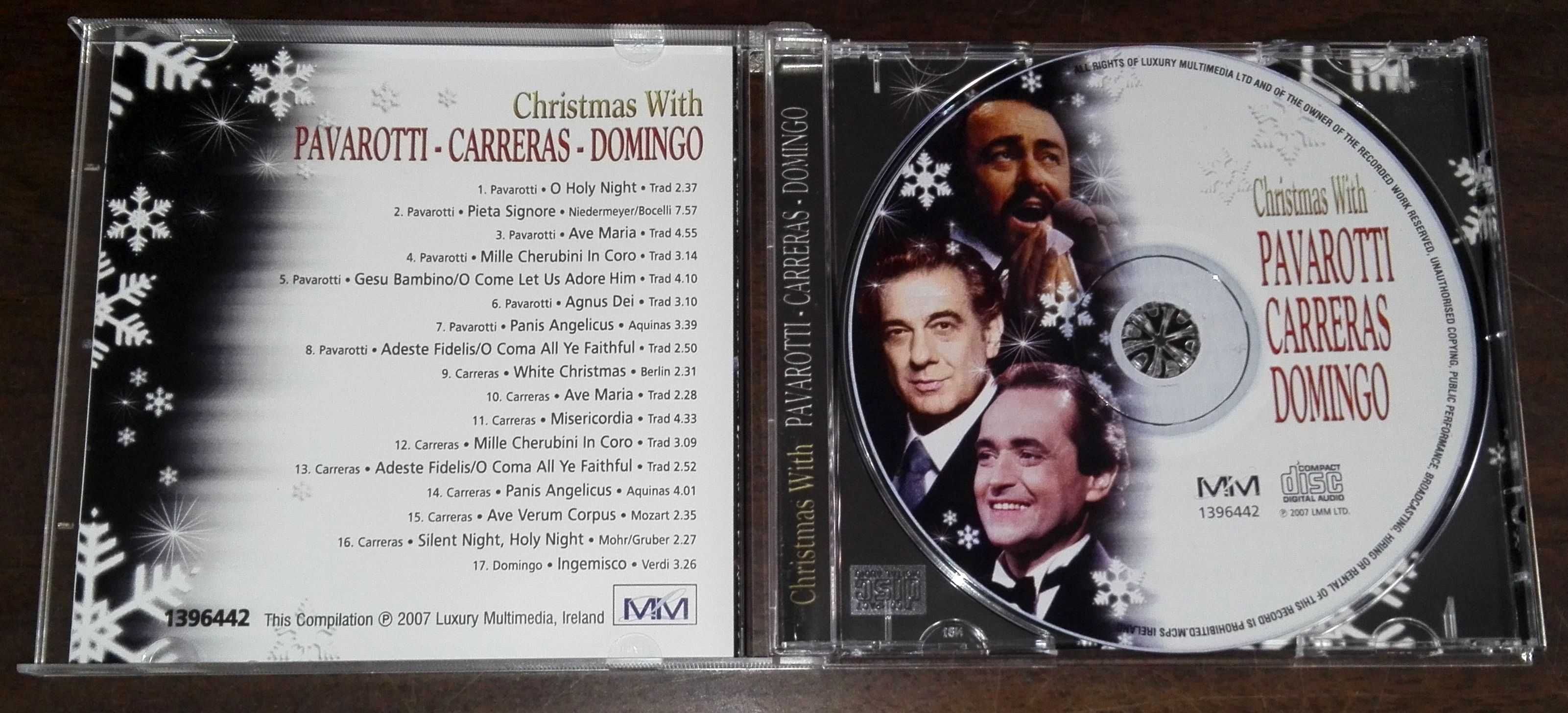 CD Christmas with Pavarotti, Carreras, Domingo