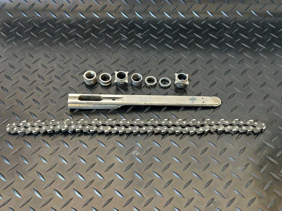 A344. Zestaw: prowadnica 7-8x40x150 + łańcuch 7 mm + zębatki