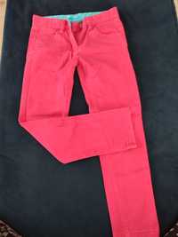Różowe jeansy elastyczne roz 140