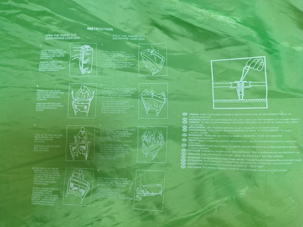Dwupoziomowe łóżeczko turystyczne kojec dla dziecka Babydesign 120x60