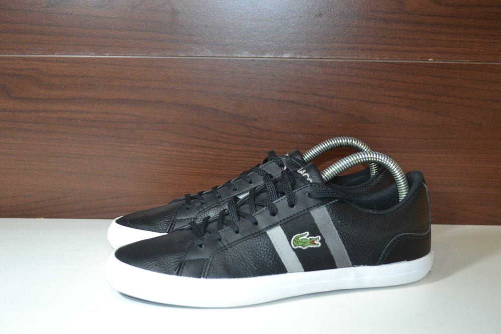 Lacoste 40р кеды кроссовки кожаные оригинал
