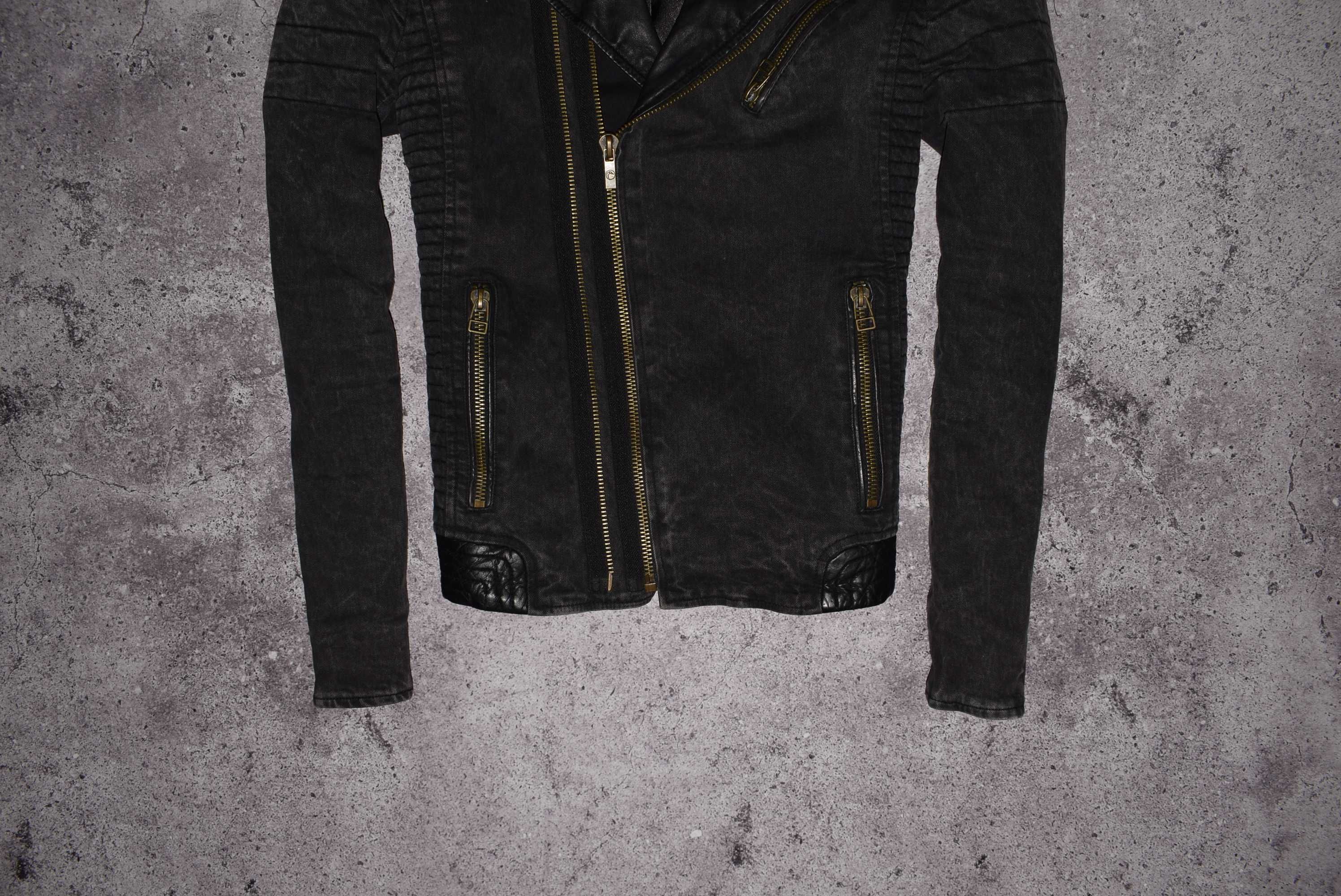 Goosecraft Leather Biker Jacket (Мужская Кожаная Куртка Косуха diesel