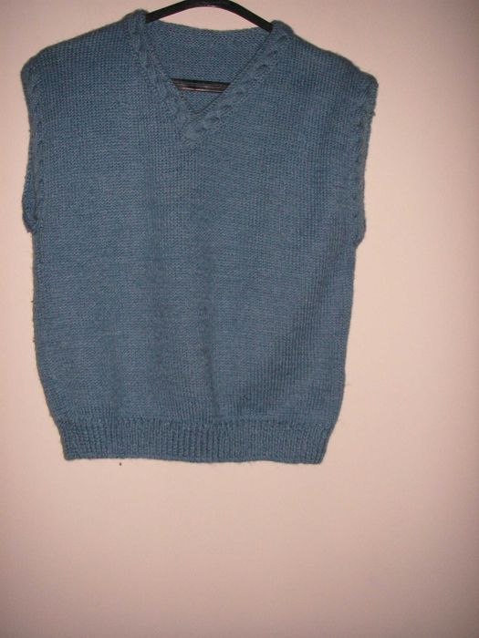 Pullover Lã Sem Mangas