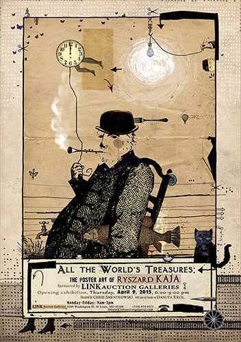 Plakat Ryszard Kaja All the world treasures
