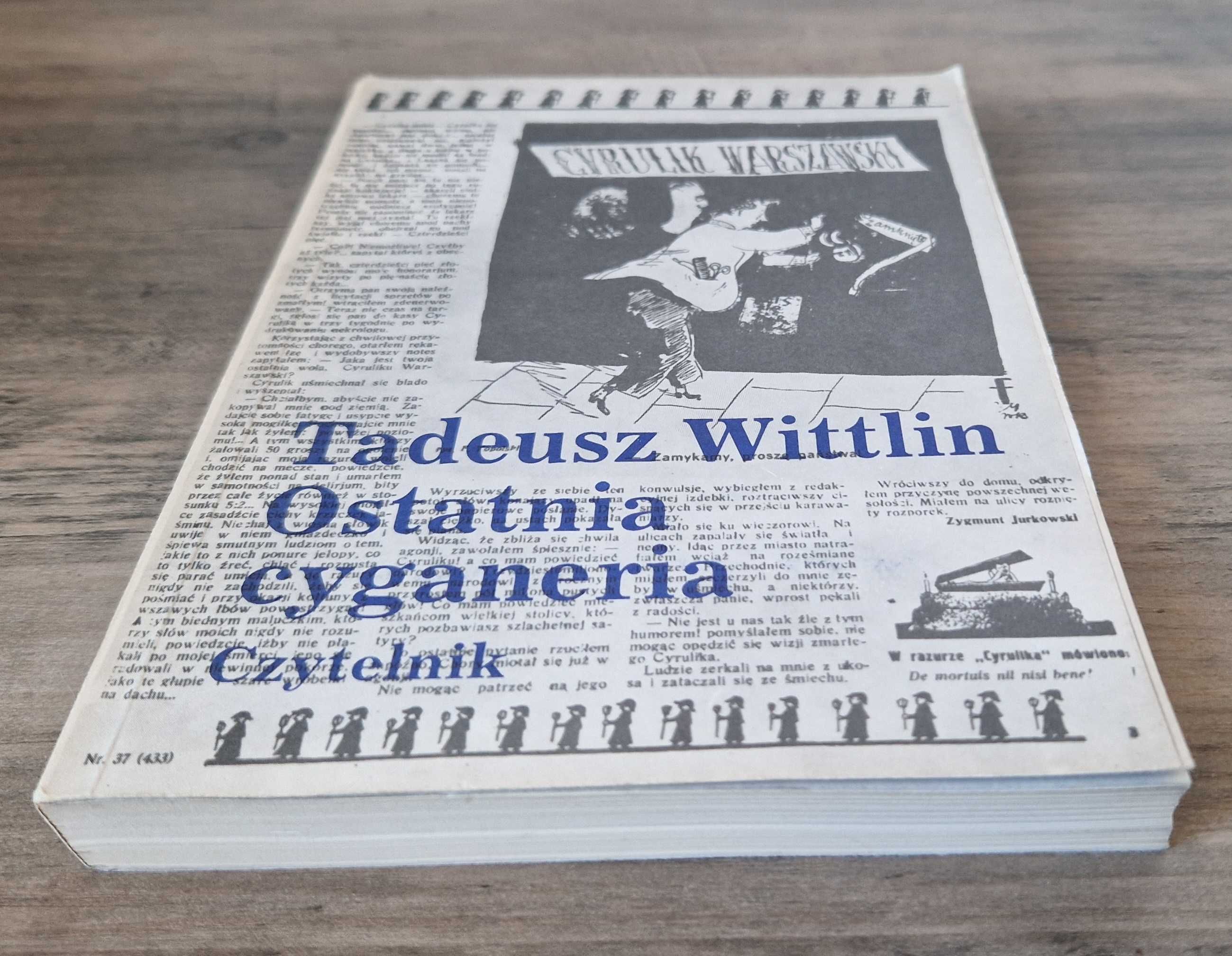 Ostatnia cyganeria Tadeusz Wittlin
