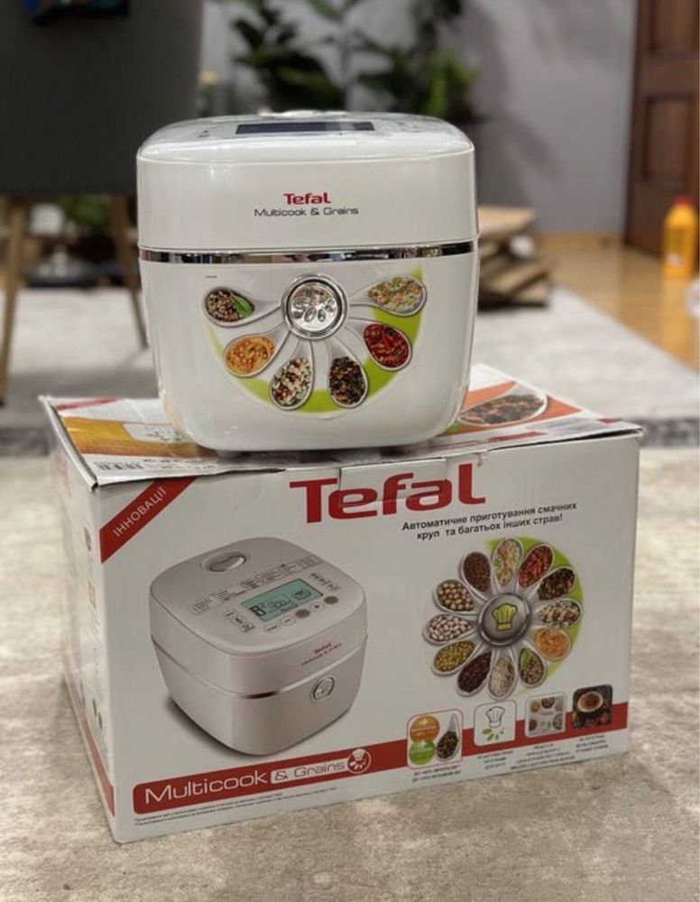 Мультиварка tefal multicook & grains RK 900132. НОВОЕ состояние