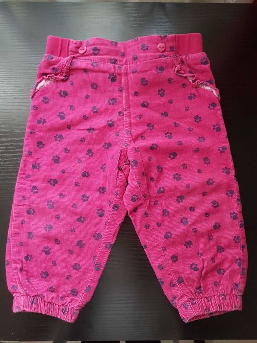 Spodenki sztruksowe rozmiar 74