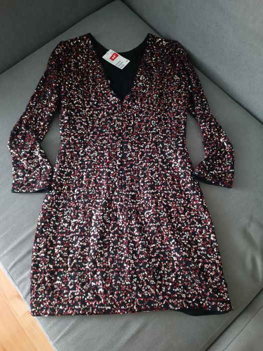Sukienka H&M z cekinami wesele studniówka sylwester