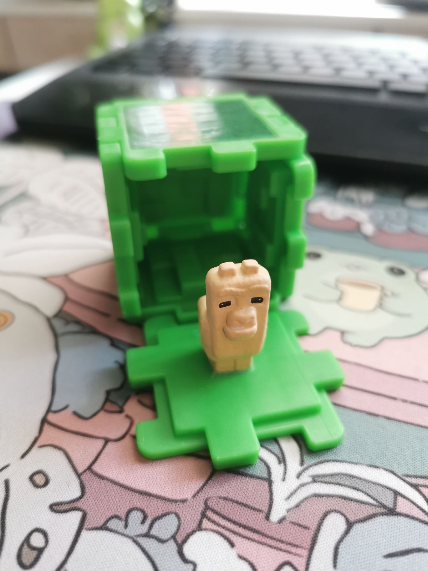 Minecraft mcdonald blok zielony owca figurka zabawka happy meal