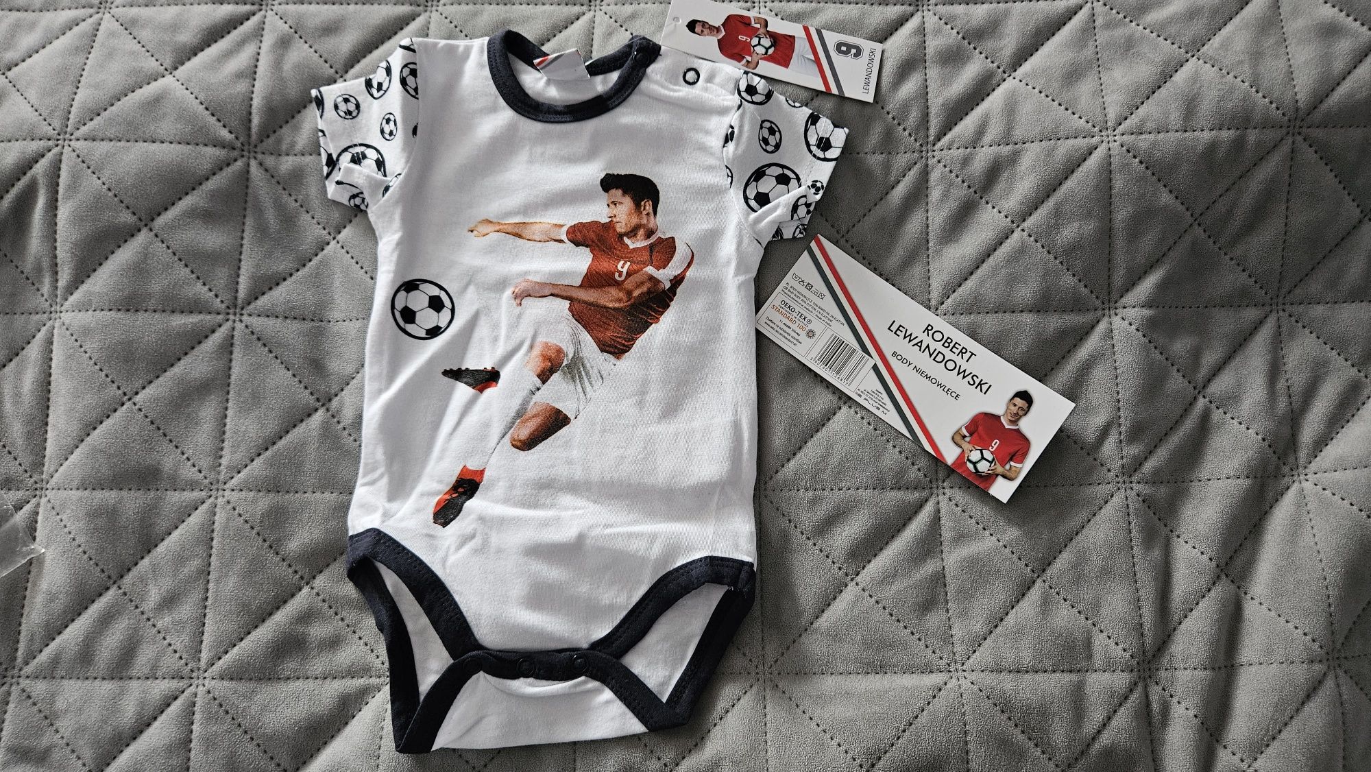 Nowe body 62 cm 0-3 msc  Robert Lewandowski