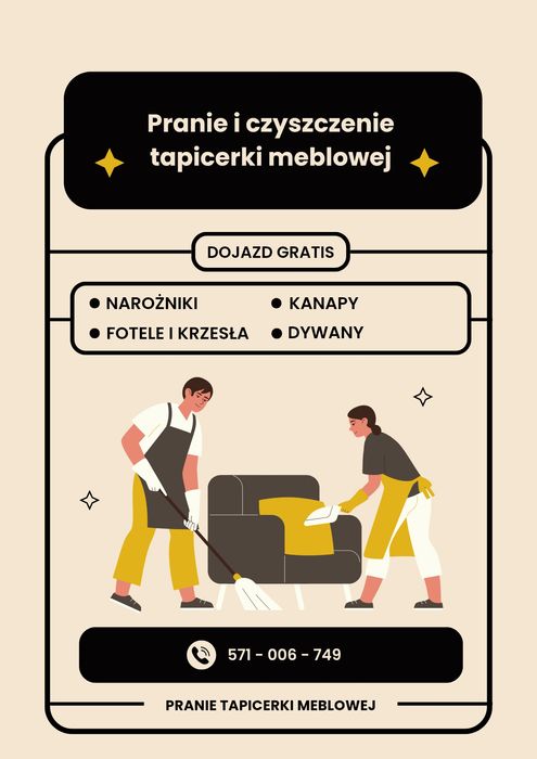 Pranie tapicerki meblowej kanap, narożników, wersalek, foteli