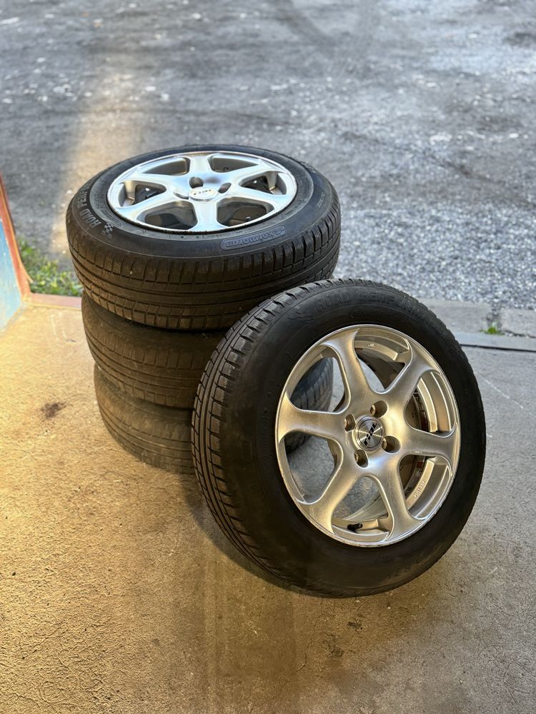 Koła felgi aluminiowe RIAL 4x100 R15 185/65 R15 letnie opony 2024 rok