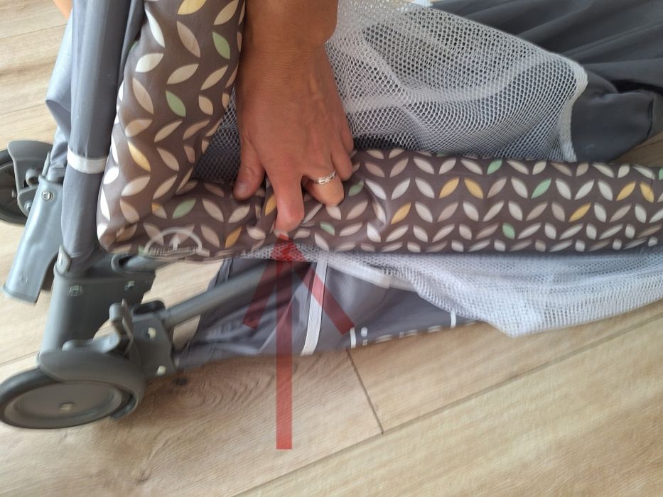 Łóżeczko turystyczne 2-poziomowe 120x60