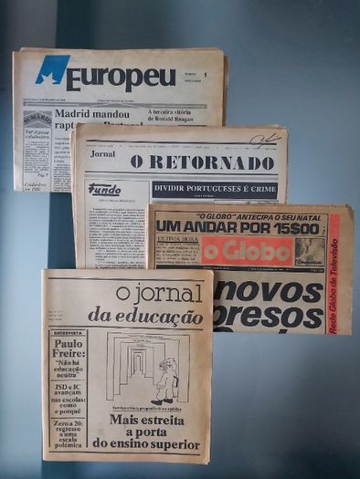 Jornais antigos - primeiros exemplares, numero 1, nº1
