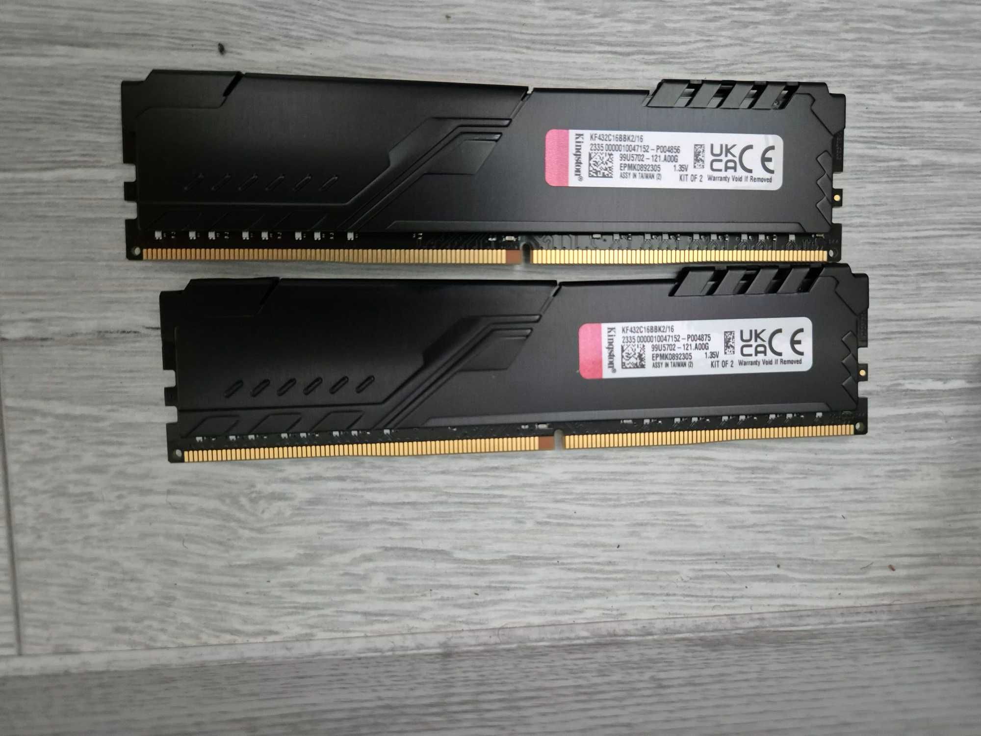 пам'ять DDR4 16GB Kit (2x8) 3200MHz HyperX Fury \ Kingston Fury Beast