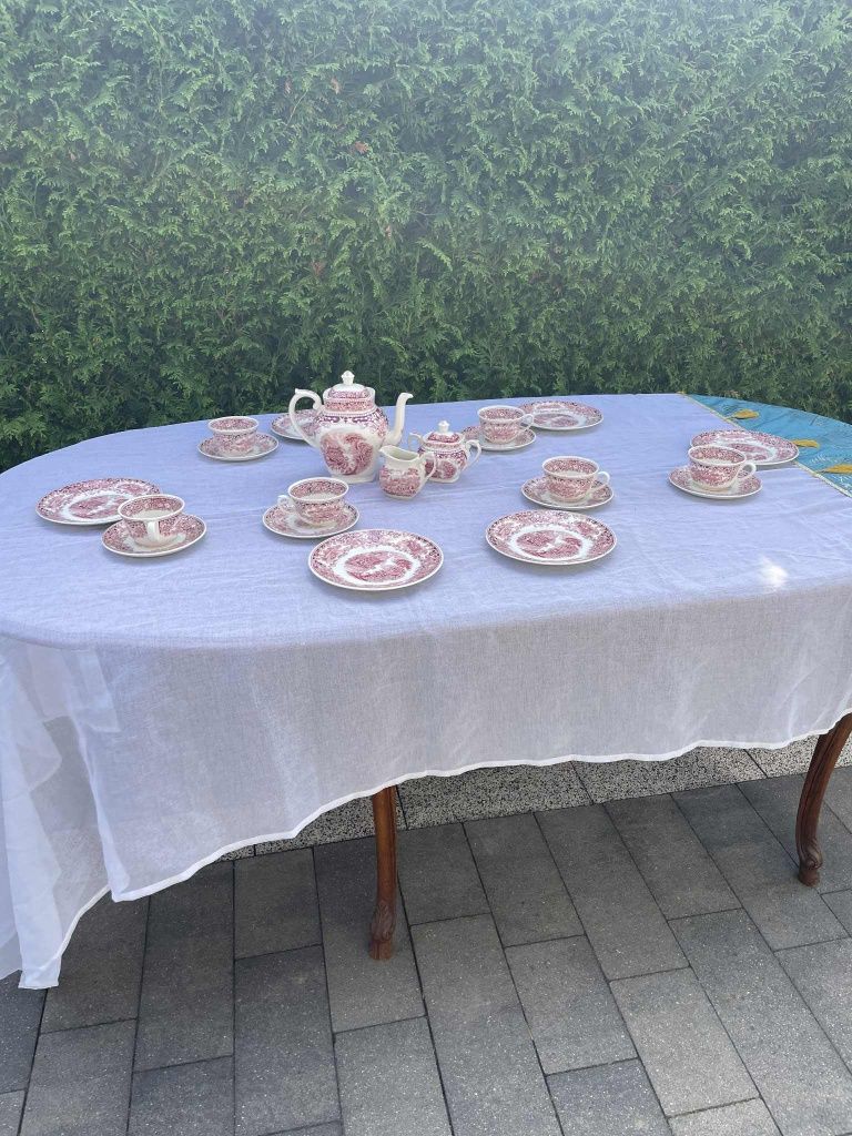 Zestaw kawowy porcelana angielska serwis dla 6 osób CASTIILO