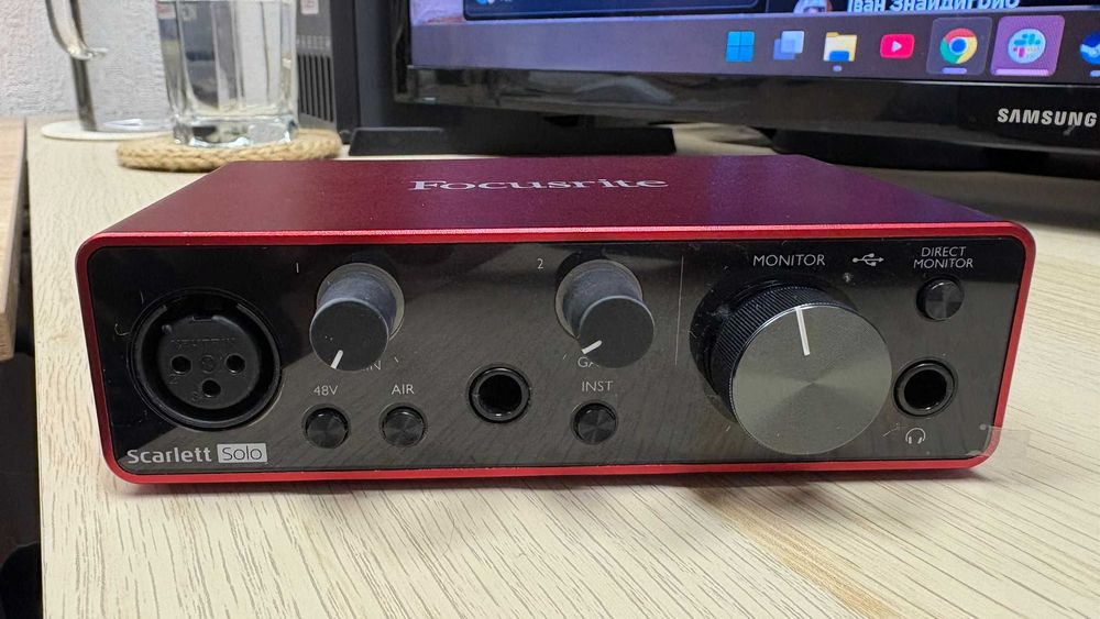 Звукова карта Scarlett Solo 3th gen Focusrite