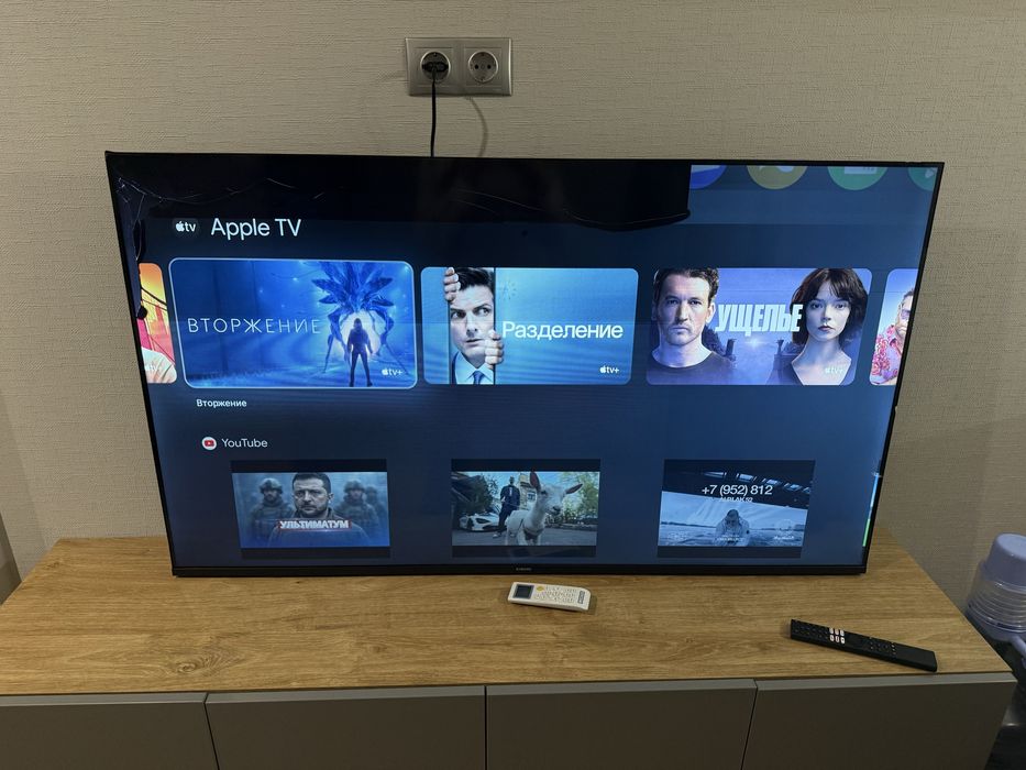 Телевізор Xiaomi TV A 55 2026 на запчастини, пошкоджена матриця