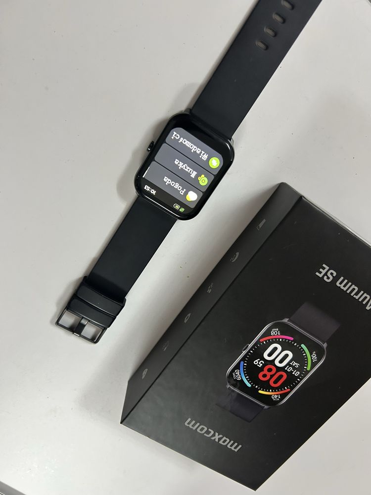 Smartwatch Maxcom Aurum, idealny, 16 dni na baterii