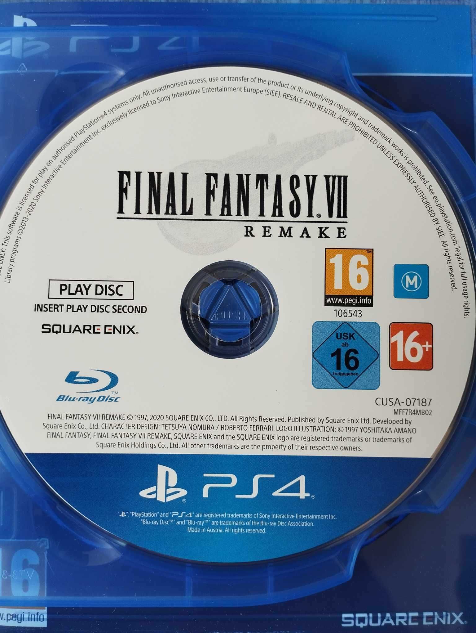 Gra Final Fantasy 7 Remake PS4/PS5 Playstation