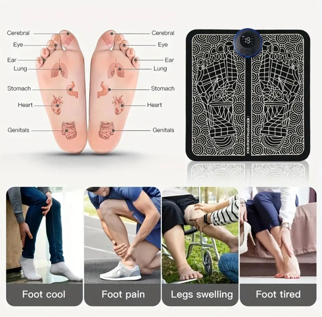 Масажний килимок-міостимулятор для стоп Ems Foot Massager