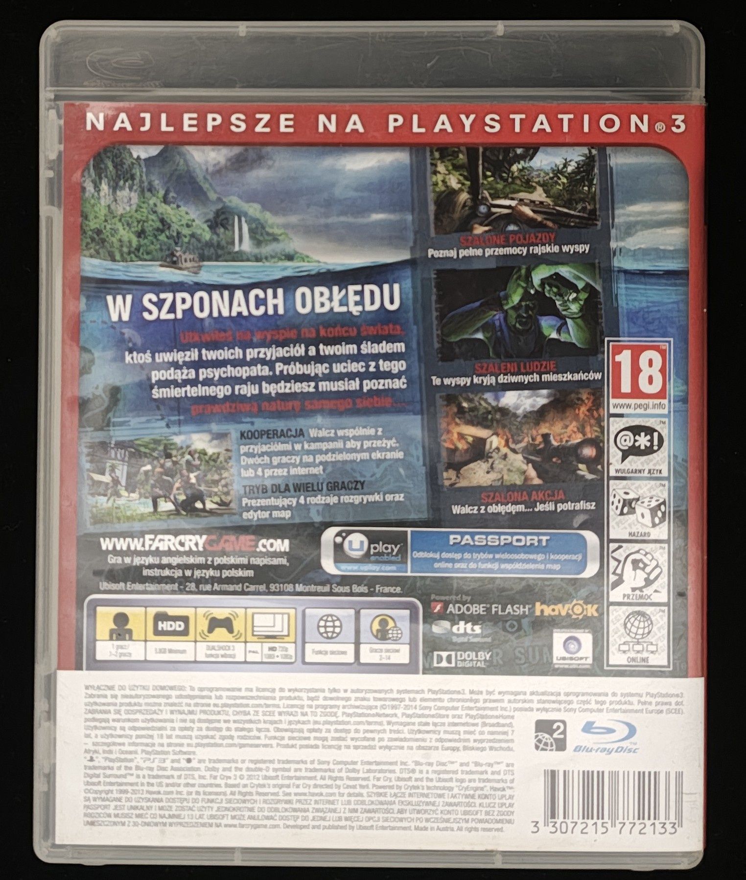 Far Cry 3 PL na PS3 Gra w BDB stanie 3xPL Komplet po polsku
