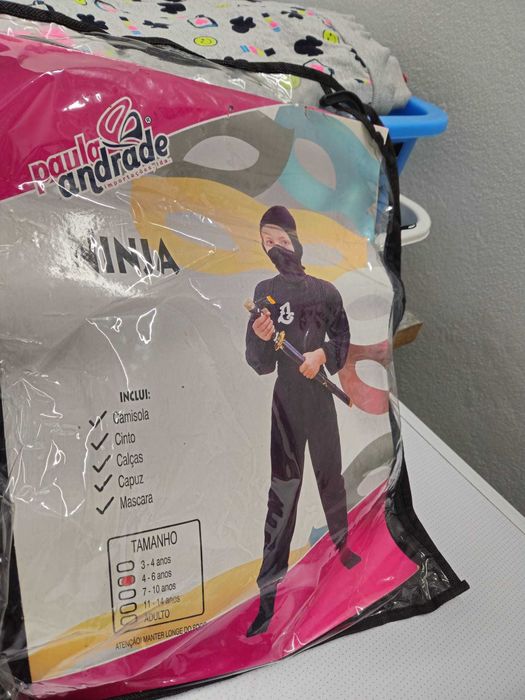 Disfarce de Carnaval - Ninja 4/6 anos