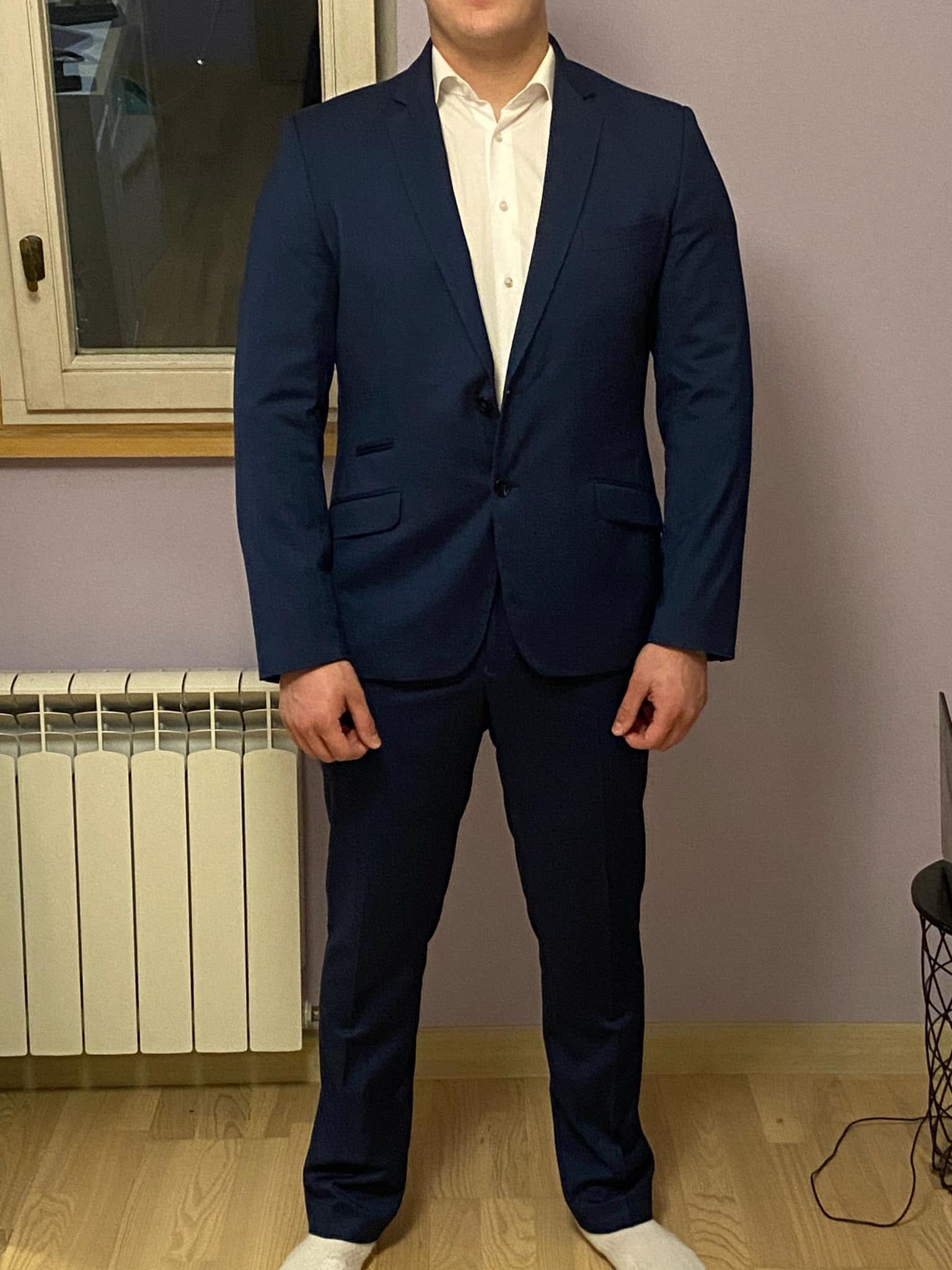Garnitur męski granatowy rozmiar 176/108