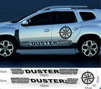 Zestaw naklejek Dacia Duster róża wiatrów