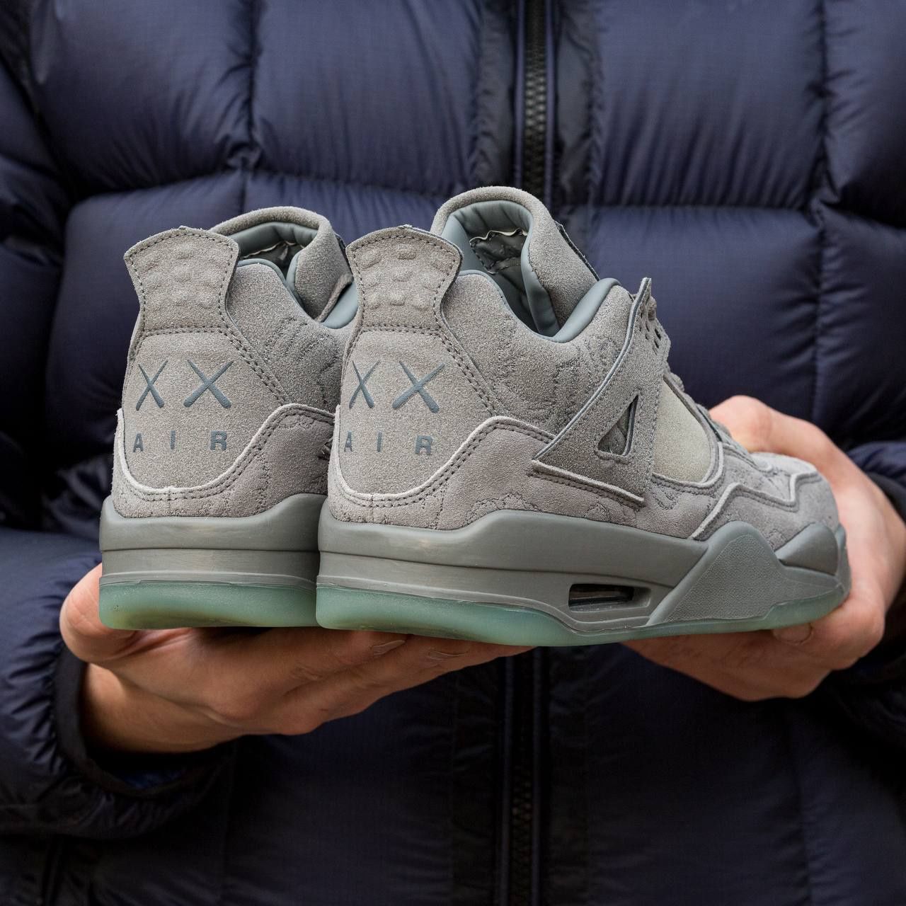 Кросівки Air Jordan 4 x Kaws grey | Кроссовки джордан