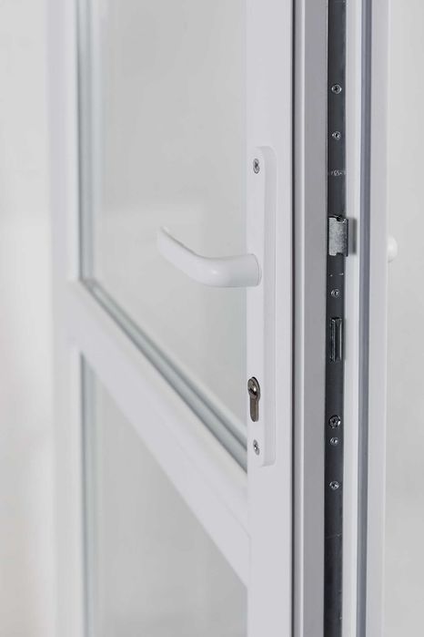 NOWE DRZWI PCV dwuskrzydłowe - do sklepu firmy biura - Dowóz GRATIS