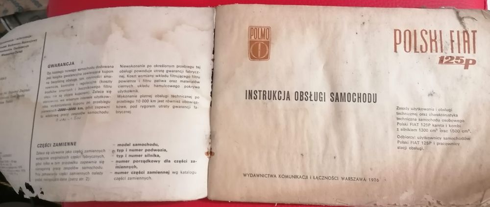 Instrukcja obsługi Fiat 125p