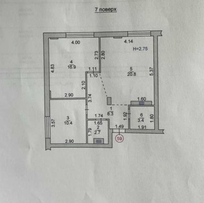 2-кімнатна квартира на березі Чорного моря ! Є ГАЗ !