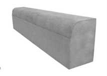 Krawężniki najazdowe betonowe 7 szt. dł.100 cm, łącznie 7 mb